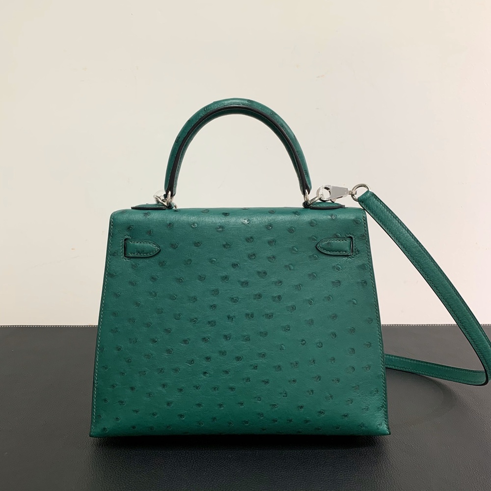 [에르메스] Hermes kelly Bag Ostrich– 에르메스 켈리백 28 오스트리치 28 x 22 x 11cm (켈리 20 25 28 32 35)