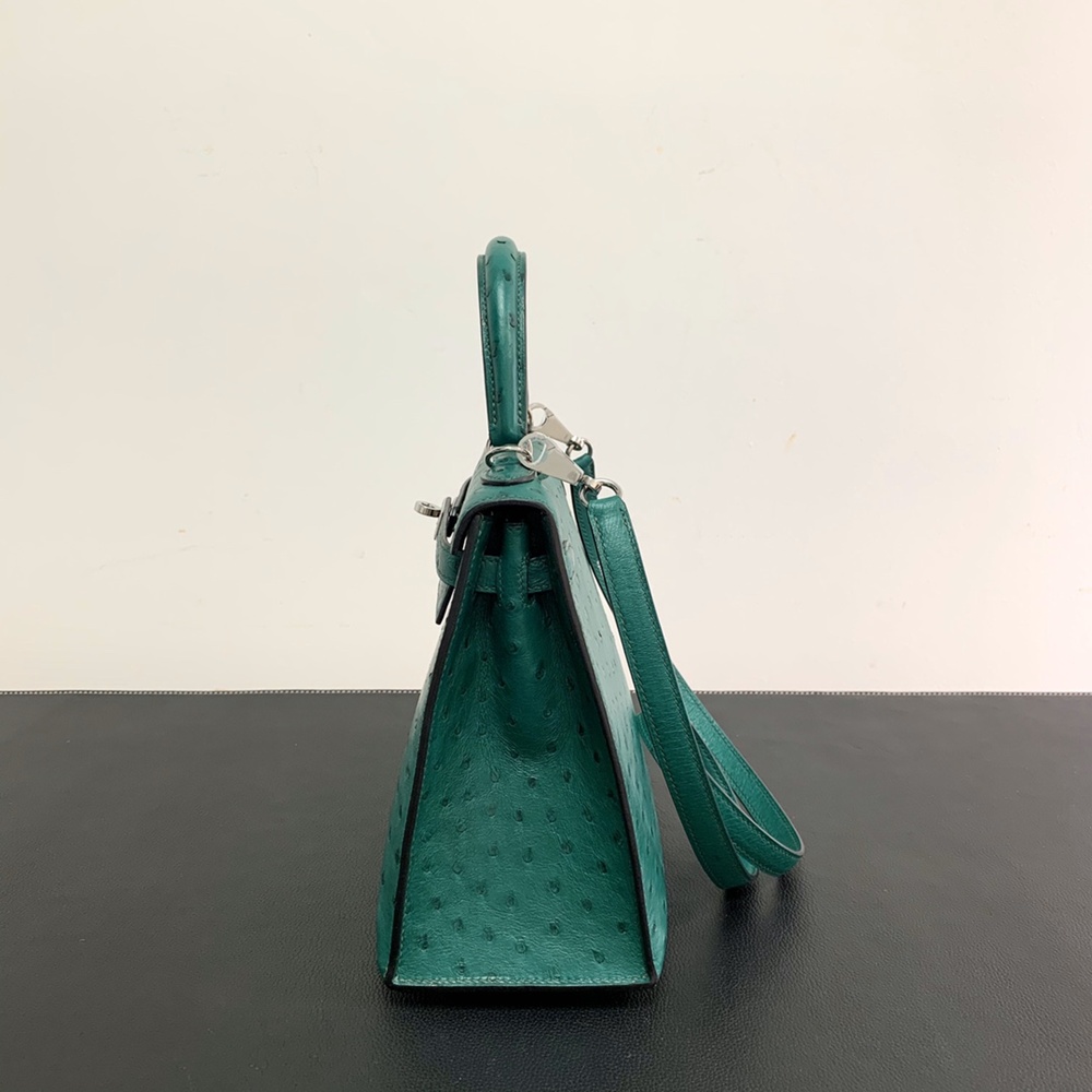 [에르메스] Hermes kelly Bag Ostrich– 에르메스 켈리백 28 오스트리치 28 x 22 x 11cm (켈리 20 25 28 32 35)