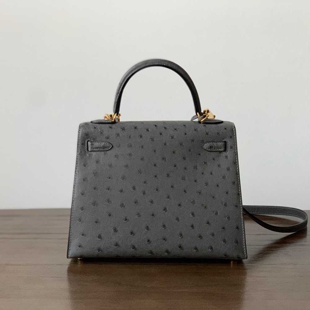 [에르메스] 2칼라 Hermes kelly Bag Ostrich– 에르메스 켈리백 28 오스트리치 28 x 22 x 11cm (켈리 20 25 28 32 35)