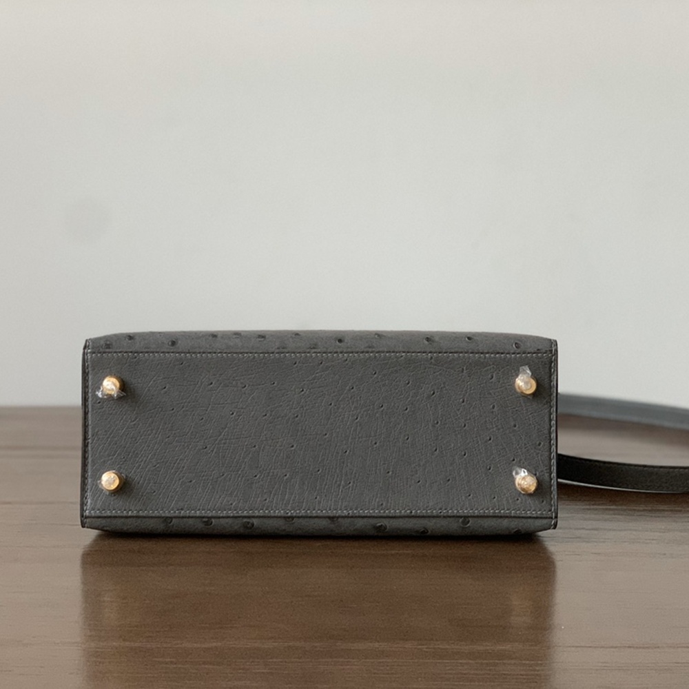 [에르메스] 2칼라 Hermes kelly Bag Ostrich– 에르메스 켈리백 28 오스트리치 28 x 22 x 11cm (켈리 20 25 28 32 35)