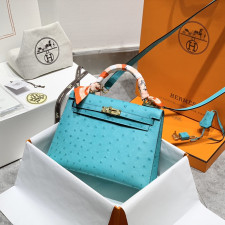 [에르메스] Hermes kelly Bag Ostrich– 에르메스 켈리백 28 오스트리치 28 x 22 x 11cm (켈리 20 25 28 32 35)