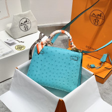 [에르메스] Hermes kelly Bag Ostrich– 에르메스 켈리백 28 오스트리치 28 x 22 x 11cm (켈리 20 25 28 32 35)