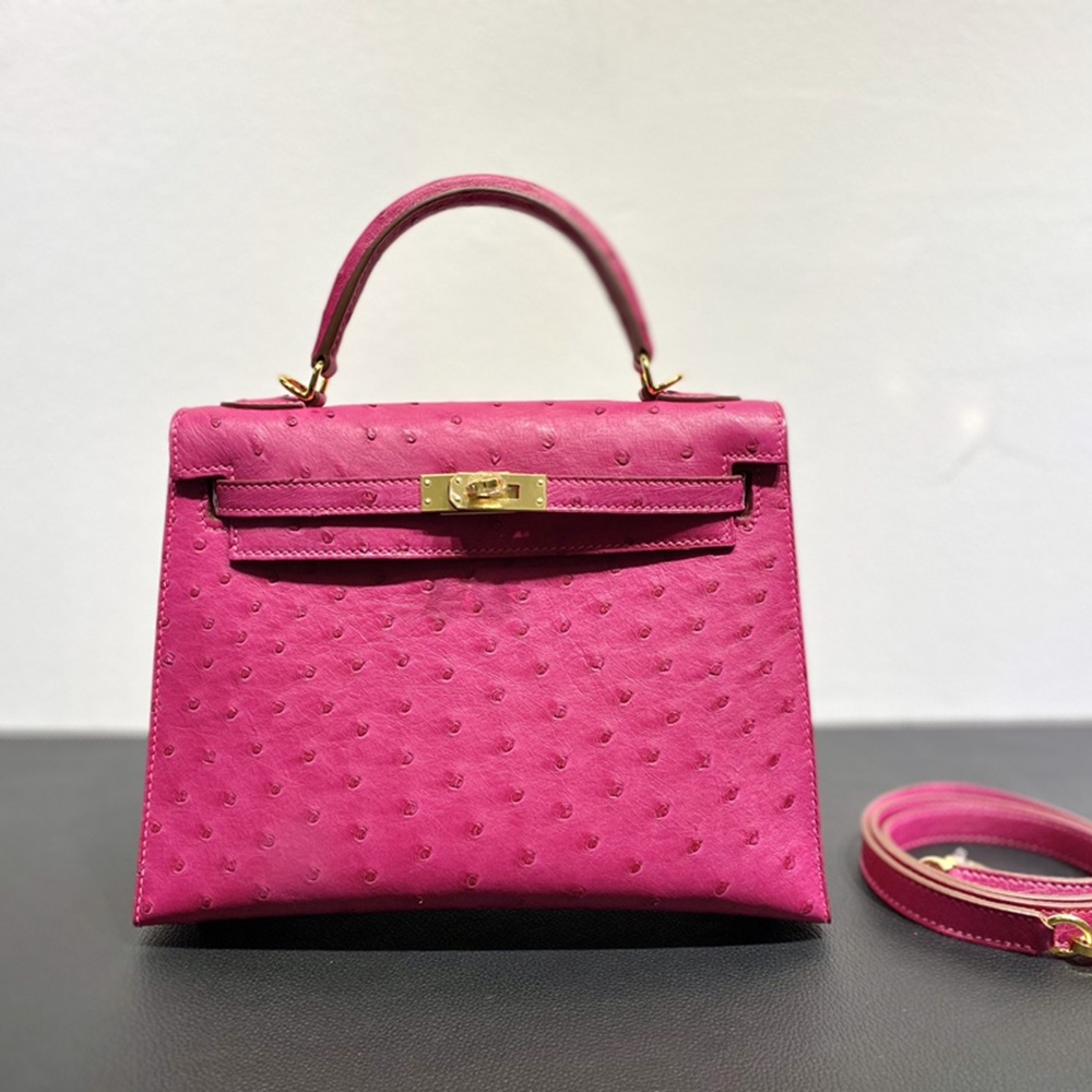 [에르메스] Hermes kelly Bag Ostrich– 에르메스 켈리백 28 오스트리치 28 x 22 x 11cm (켈리 20 25 28 32 35)