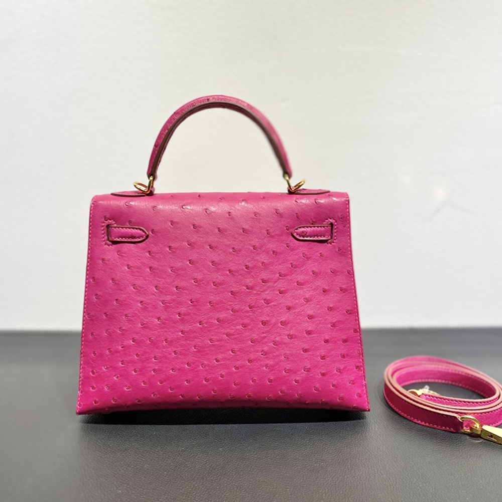 [에르메스] Hermes kelly Bag Ostrich– 에르메스 켈리백 28 오스트리치 28 x 22 x 11cm (켈리 20 25 28 32 35)