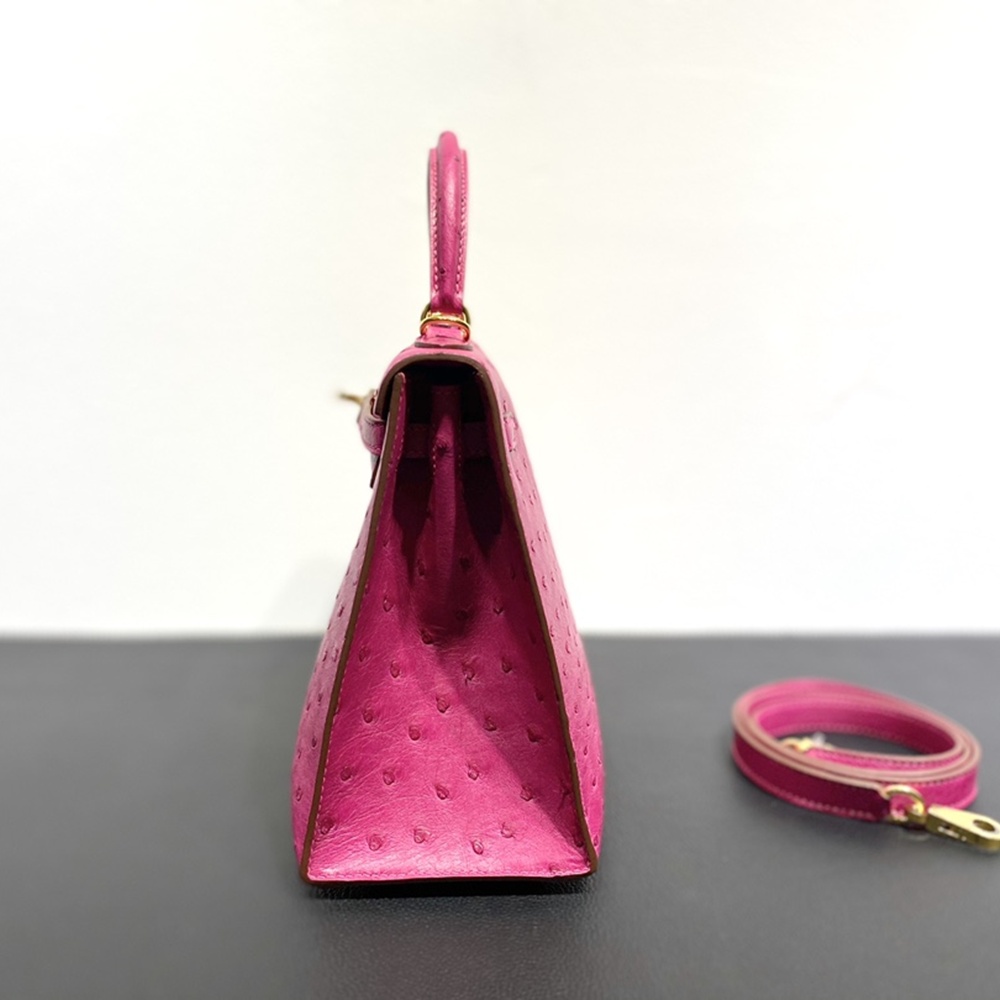 [에르메스] Hermes kelly Bag Ostrich– 에르메스 켈리백 28 오스트리치 28 x 22 x 11cm (켈리 20 25 28 32 35)