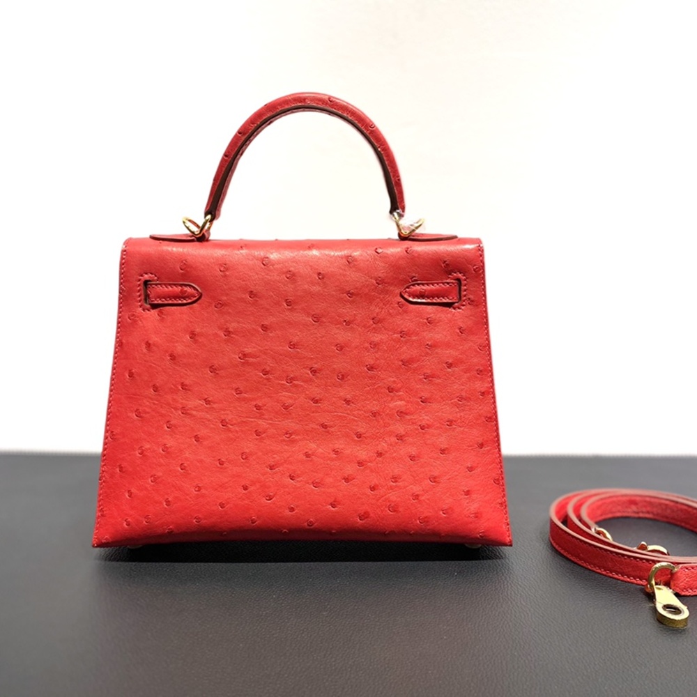 [에르메스] Hermes kelly Bag Ostrich– 에르메스 켈리백 28 오스트리치 28 x 22 x 11cm (켈리 20 25 28 32 35)