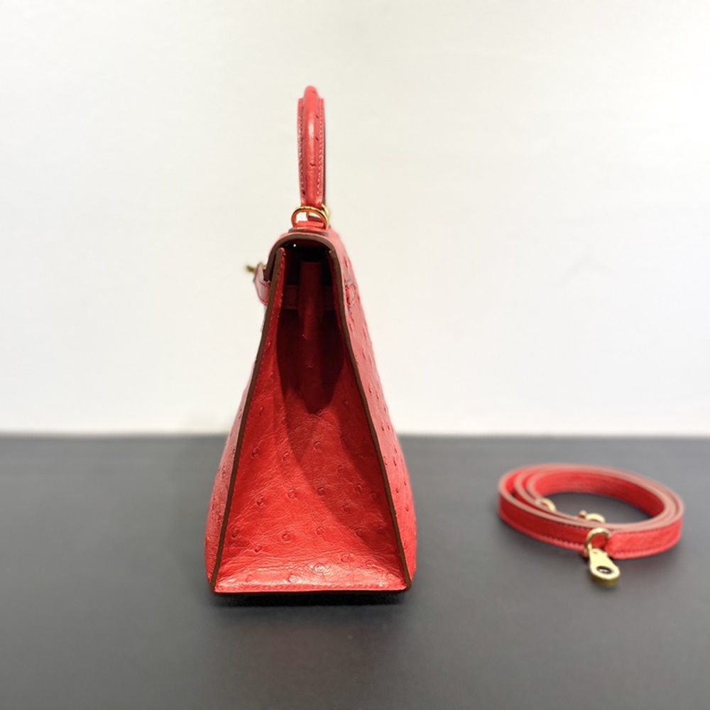 [에르메스] Hermes kelly Bag Ostrich– 에르메스 켈리백 28 오스트리치 28 x 22 x 11cm (켈리 20 25 28 32 35)