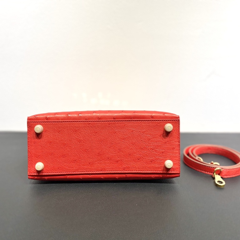 [에르메스] Hermes kelly Bag Ostrich– 에르메스 켈리백 28 오스트리치 28 x 22 x 11cm (켈리 20 25 28 32 35)
