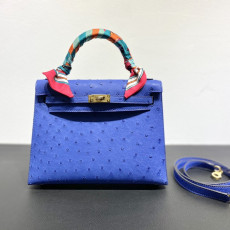[에르메스] 2칼라 Hermes kelly Bag Ostrich– 에르메스 켈리백 28 오스트리치 28 x 22 x 11cm (켈리 20 25 28 32 35)