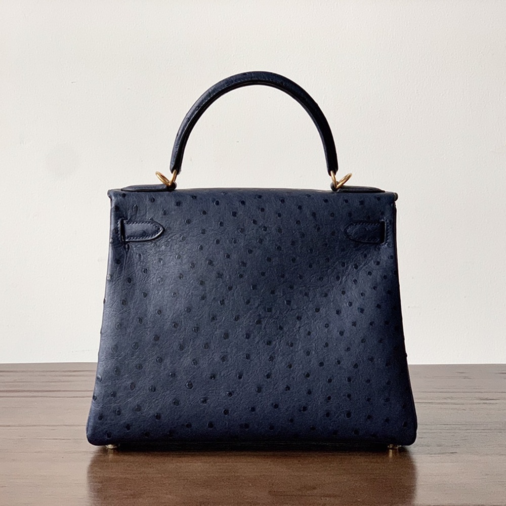 [에르메스] 2칼라 Hermes kelly Bag Ostrich– 에르메스 켈리백 28 오스트리치 28 x 22 x 11cm (켈리 20 25 28 32 35)