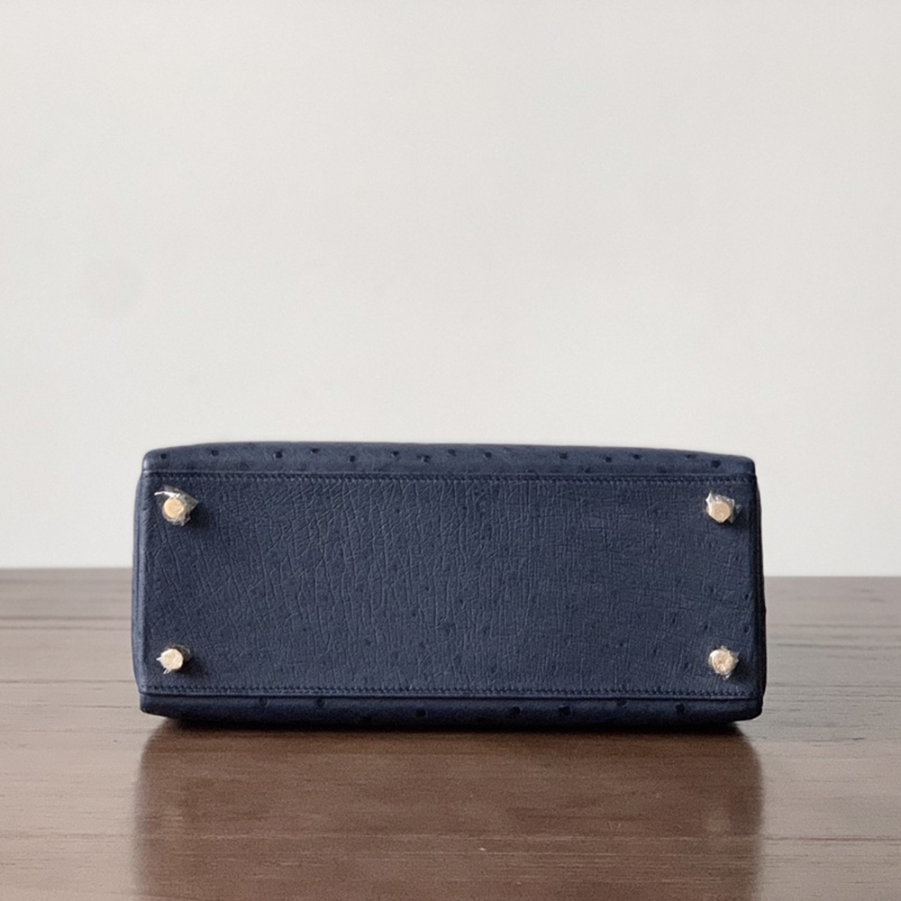 [에르메스] 2칼라 Hermes kelly Bag Ostrich– 에르메스 켈리백 28 오스트리치 28 x 22 x 11cm (켈리 20 25 28 32 35)