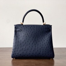 [에르메스] 2칼라 Hermes kelly Bag Ostrich– 에르메스 켈리백 28 오스트리치 28 x 22 x 11cm (켈리 20 25 28 32 35)