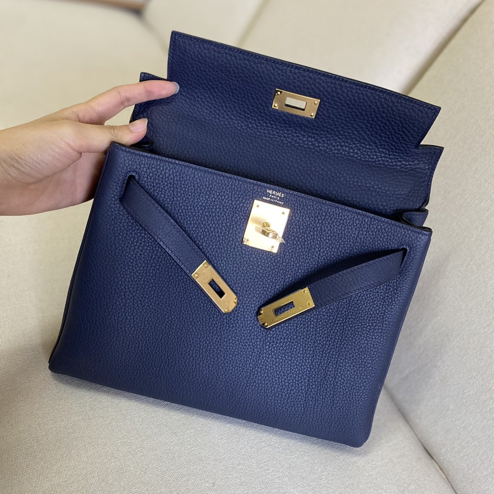 [에르메스] 2칼라 Hermes kelly Bag Togo – 에르메스 켈리백 28 토고 28 x 22 x 11cm (켈리 20 25 28 32 35)