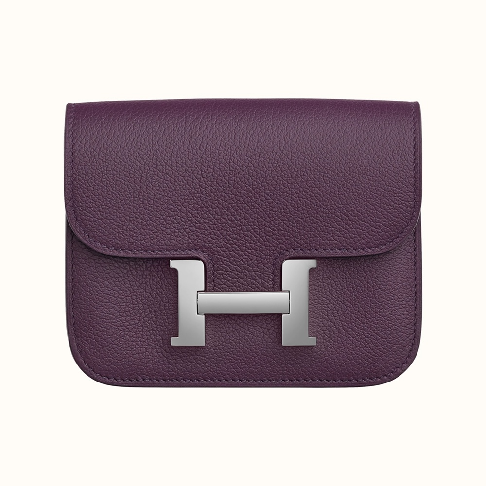 [에르메스]  3칼라 HERMES - Constance epsom 에르메스 콘스탄스 앱송 슬림 컴팩트 지갑 12.5cm x 10cm x 3cm