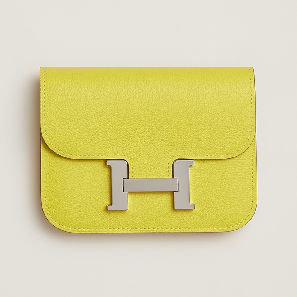 [에르메스]  3칼라 HERMES - Constance epsom 에르메스 콘스탄스 앱송 슬림 컴팩트 지갑 12.5cm x 10cm x 3cm