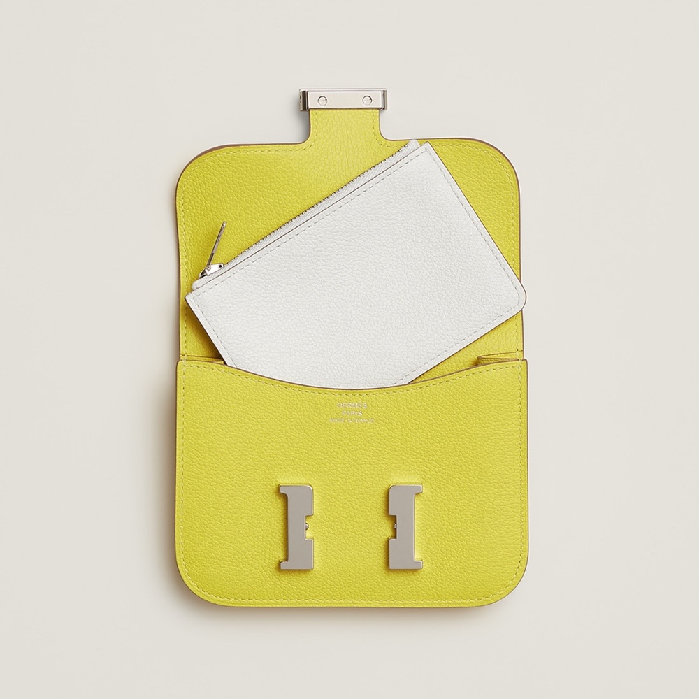 [에르메스]  3칼라 HERMES - Constance epsom 에르메스 콘스탄스 앱송 슬림 컴팩트 지갑 12.5cm x 10cm x 3cm