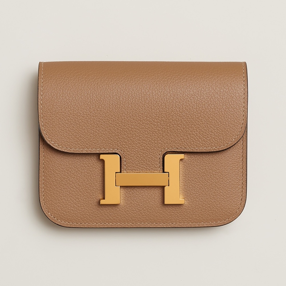 [에르메스]  3칼라 HERMES - Constance epsom 에르메스 콘스탄스 앱송 슬림 컴팩트 지갑 12.5cm x 10cm x 3cm