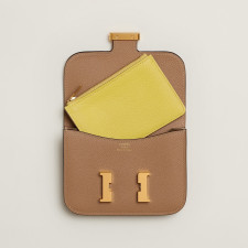 [에르메스]  3칼라 HERMES - Constance epsom 에르메스 콘스탄스 앱송 슬림 컴팩트 지갑 12.5cm x 10cm x 3cm