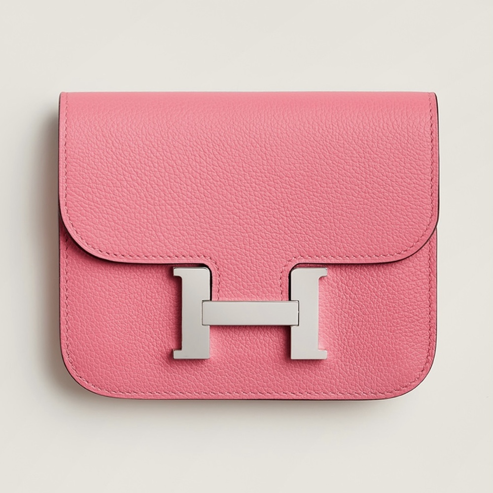 [에르메스]  3칼라 HERMES - Constance epsom 에르메스 콘스탄스 앱송 슬림 컴팩트 지갑 12.5cm x 10cm x 3cm