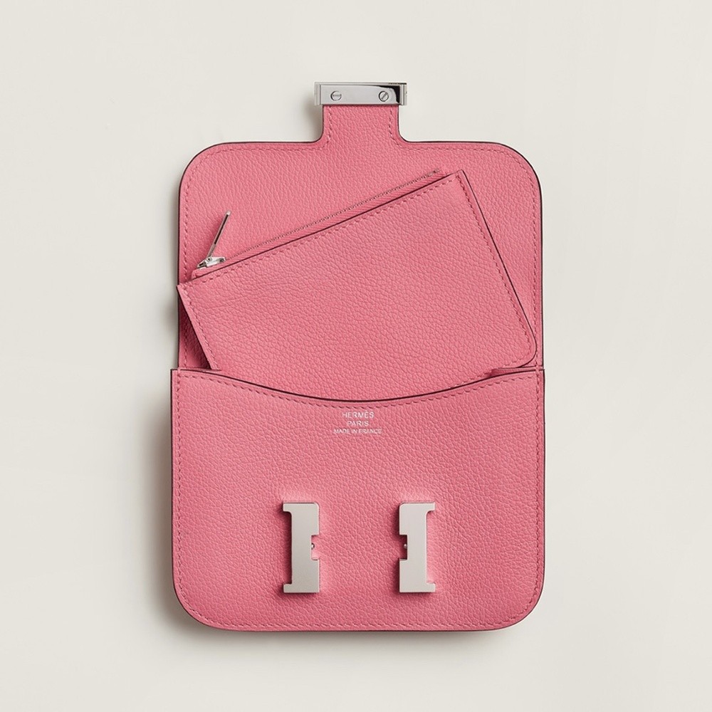 [에르메스]  3칼라 HERMES - Constance epsom 에르메스 콘스탄스 앱송 슬림 컴팩트 지갑 12.5cm x 10cm x 3cm
