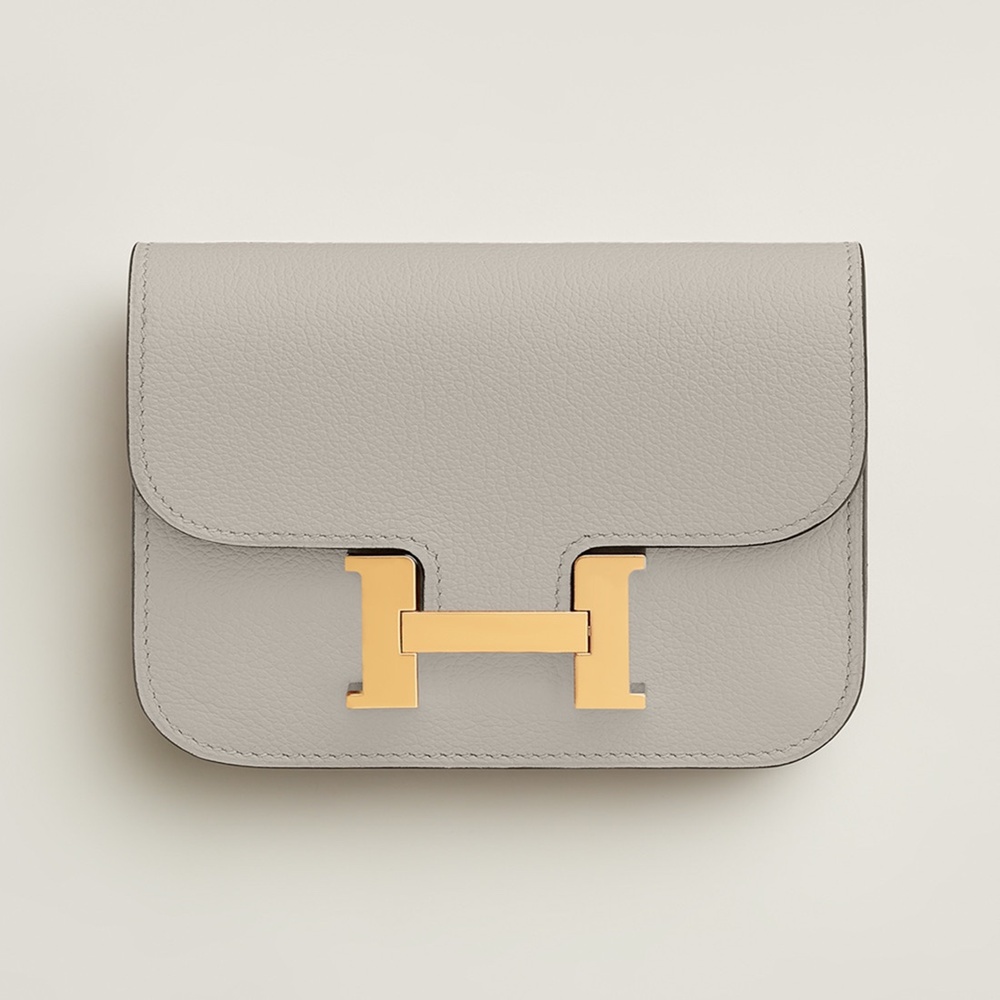 [에르메스]  3칼라 HERMES - Constance epsom 에르메스 콘스탄스 앱송 슬림 컴팩트 지갑 12.5cm x 10cm x 3cm