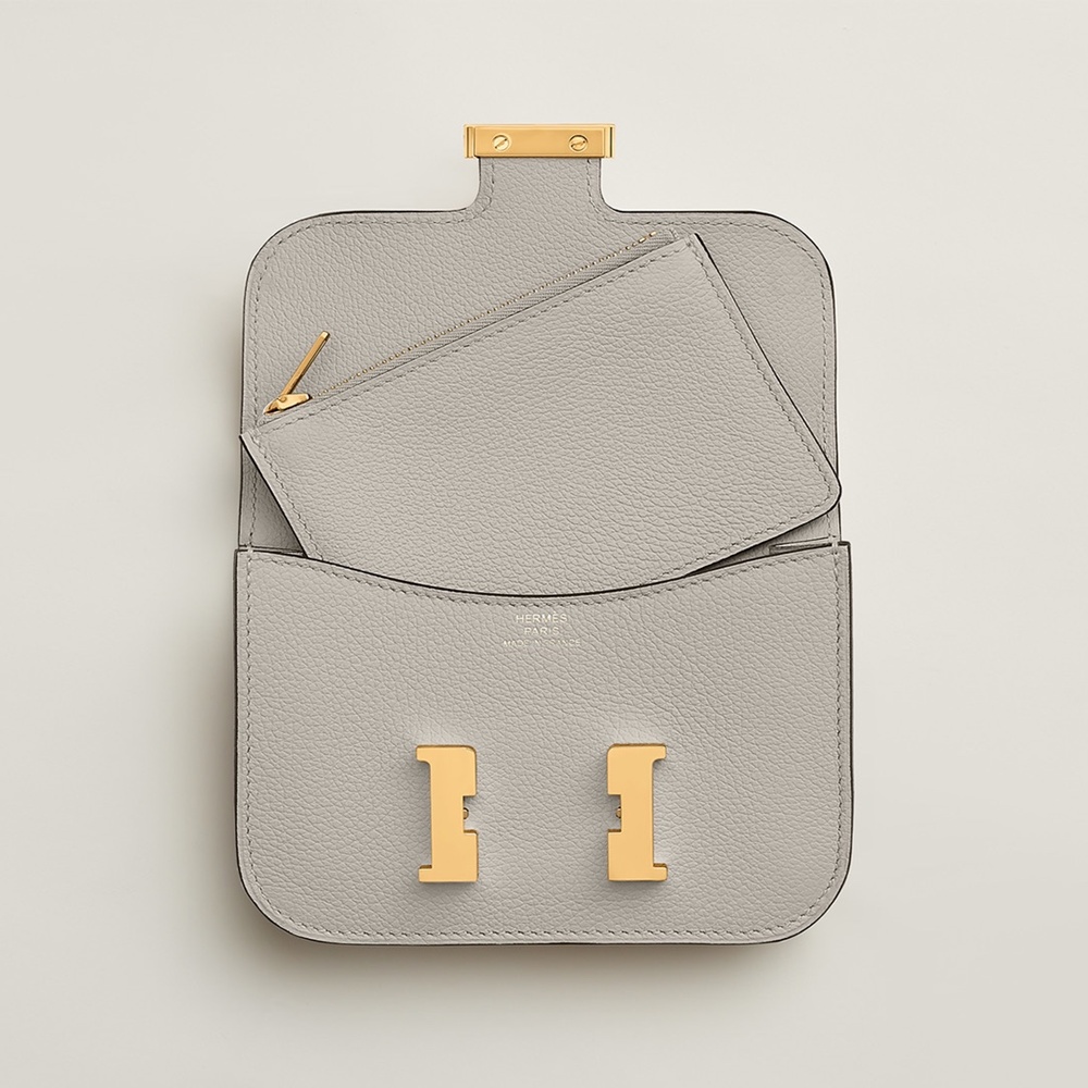 [에르메스]  3칼라 HERMES - Constance epsom 에르메스 콘스탄스 앱송 슬림 컴팩트 지갑 12.5cm x 10cm x 3cm