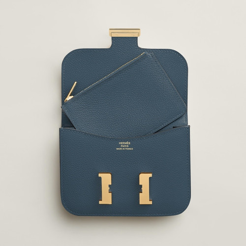 [에르메스]  3칼라 HERMES - Constance epsom 에르메스 콘스탄스 앱송 슬림 컴팩트 지갑 12.5cm x 10cm x 3cm