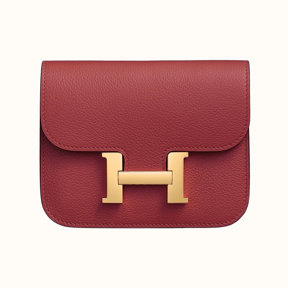 [에르메스]  3칼라 HERMES - Constance epsom 에르메스 콘스탄스 앱송 슬림 컴팩트 지갑 12.5cm x 10cm x 3cm