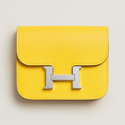 [에르메스]  3칼라 HERMES - Constance epsom 에르메스 콘스탄스 앱송 슬림 컴팩트 지갑 12.5cm x 10cm x 3cm