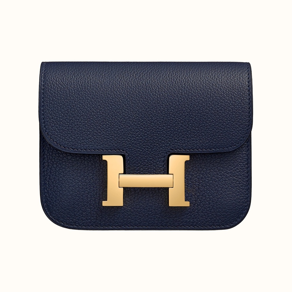 [에르메스]  3칼라 HERMES - Constance epsom 에르메스 콘스탄스 앱송 슬림 컴팩트 지갑 12.5cm x 10cm x 3cm
