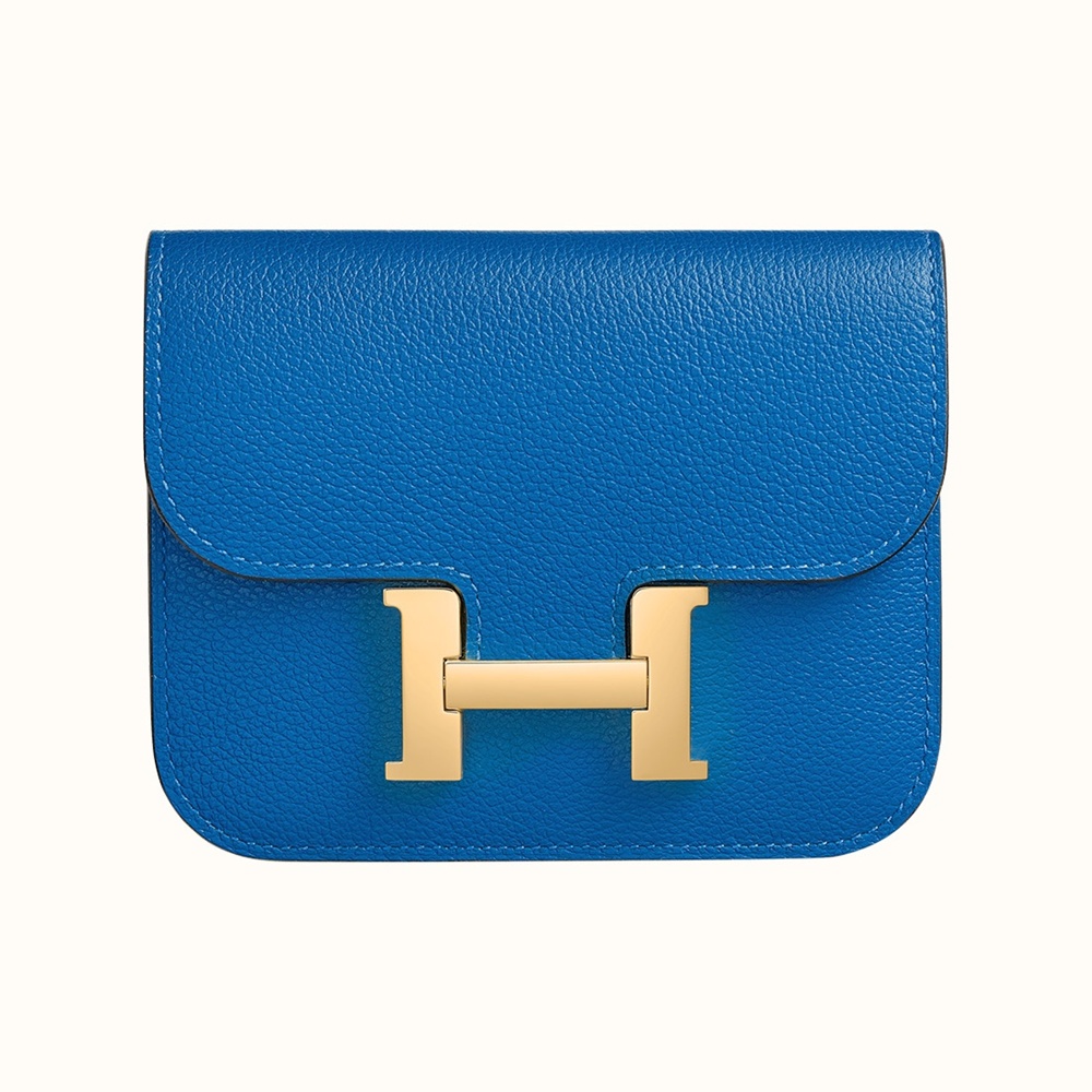 [에르메스]  3칼라 HERMES - Constance epsom 에르메스 콘스탄스 앱송 슬림 컴팩트 지갑 12.5cm x 10cm x 3cm