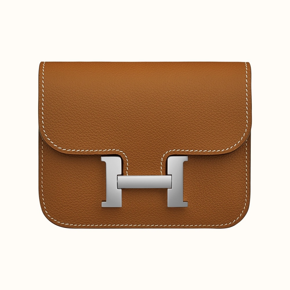 [에르메스]  3칼라 HERMES - Constance epsom 에르메스 콘스탄스 앱송 슬림 컴팩트 지갑 12.5cm x 10cm x 3cm