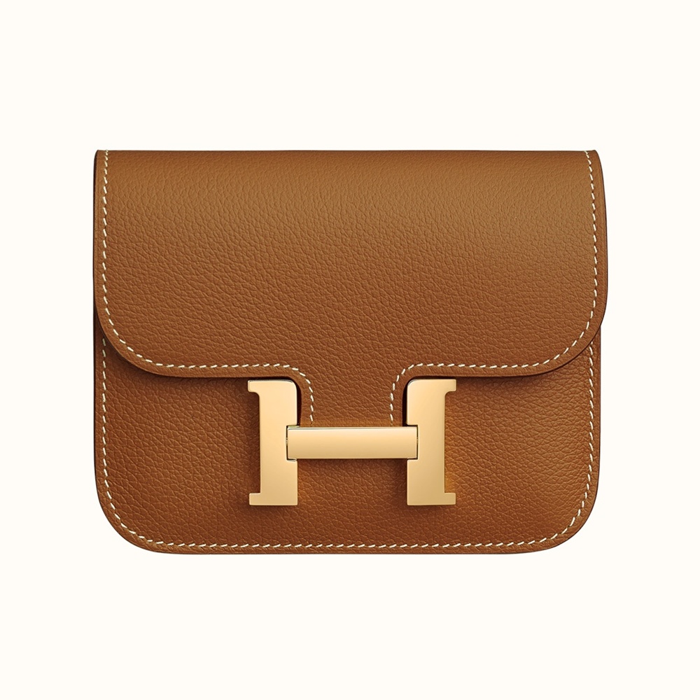 [에르메스]  3칼라 HERMES - Constance epsom 에르메스 콘스탄스 앱송 슬림 컴팩트 지갑 12.5cm x 10cm x 3cm