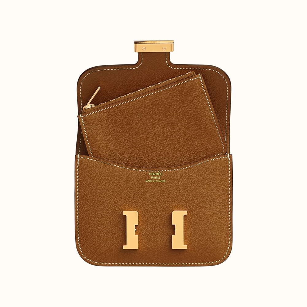 [에르메스]  3칼라 HERMES - Constance epsom 에르메스 콘스탄스 앱송 슬림 컴팩트 지갑 12.5cm x 10cm x 3cm