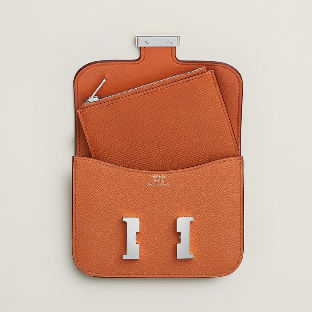 [에르메스]  3칼라 HERMES - Constance epsom 에르메스 콘스탄스 앱송 슬림 컴팩트 지갑 12.5cm x 10cm x 3cm