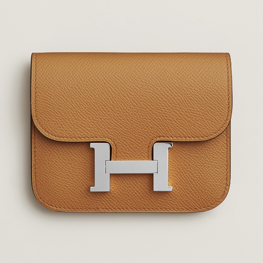 [에르메스]  3칼라 HERMES - Constance epsom 에르메스 콘스탄스 앱송 슬림 컴팩트 지갑 12.5cm x 10cm x 3cm