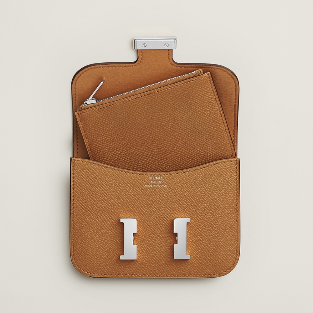 [에르메스]  3칼라 HERMES - Constance epsom 에르메스 콘스탄스 앱송 슬림 컴팩트 지갑 12.5cm x 10cm x 3cm