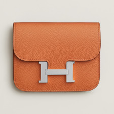 [에르메스]  3칼라 HERMES - Constance epsom 에르메스 콘스탄스 앱송 슬림 컴팩트 지갑 12.5cm x 10cm x 3cm