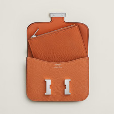 [에르메스]  3칼라 HERMES - Constance epsom 에르메스 콘스탄스 앱송 슬림 컴팩트 지갑 12.5cm x 10cm x 3cm