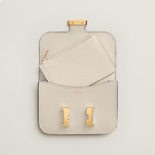 [에르메스]  3칼라 HERMES - Constance epsom 에르메스 콘스탄스 앱송 슬림 컴팩트 지갑 12.5cm x 10cm x 3cm