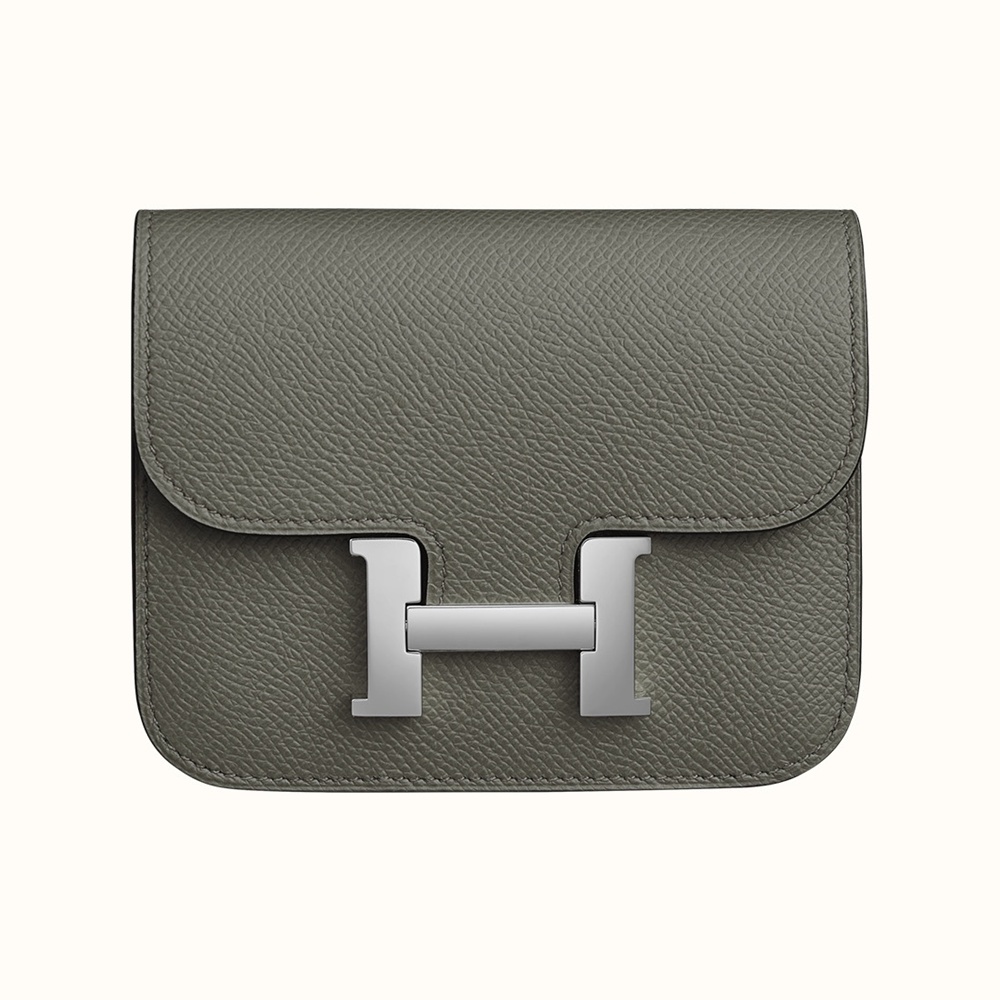 [에르메스]  3칼라 HERMES - Constance epsom 에르메스 콘스탄스 앱송 슬림 컴팩트 지갑 12.5cm x 10cm x 3cm
