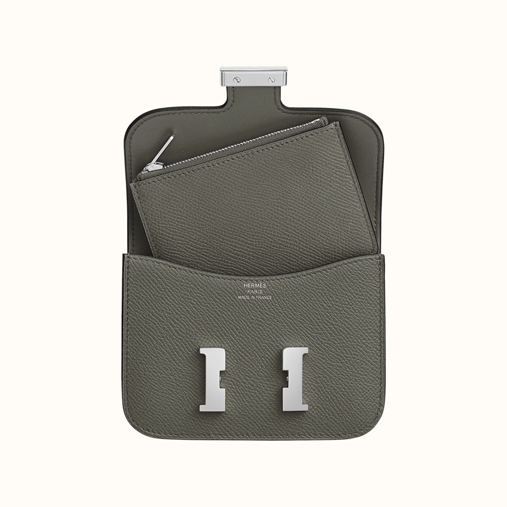 [에르메스]  3칼라 HERMES - Constance epsom 에르메스 콘스탄스 앱송 슬림 컴팩트 지갑 12.5cm x 10cm x 3cm
