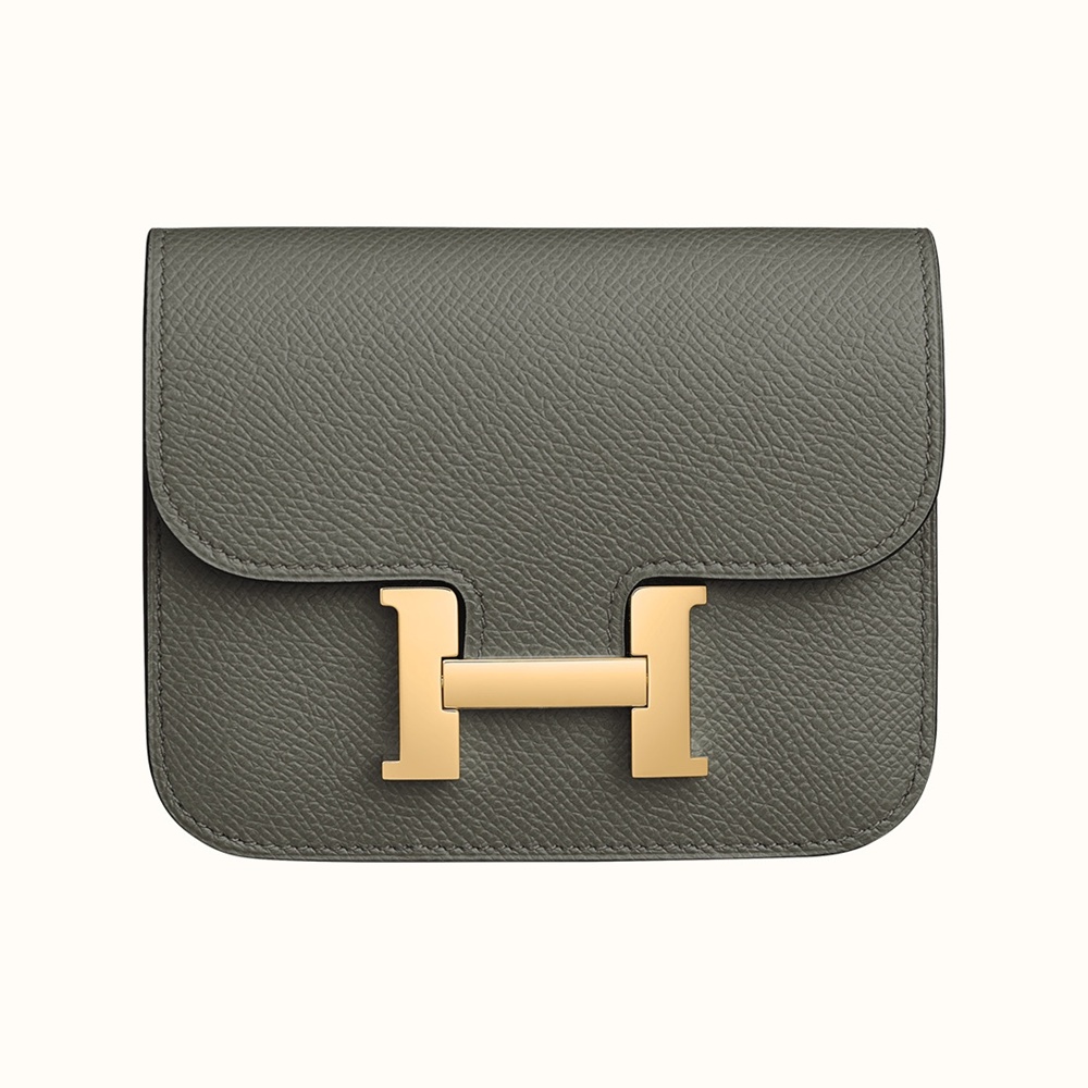 [에르메스]  3칼라 HERMES - Constance epsom 에르메스 콘스탄스 앱송 슬림 컴팩트 지갑 12.5cm x 10cm x 3cm