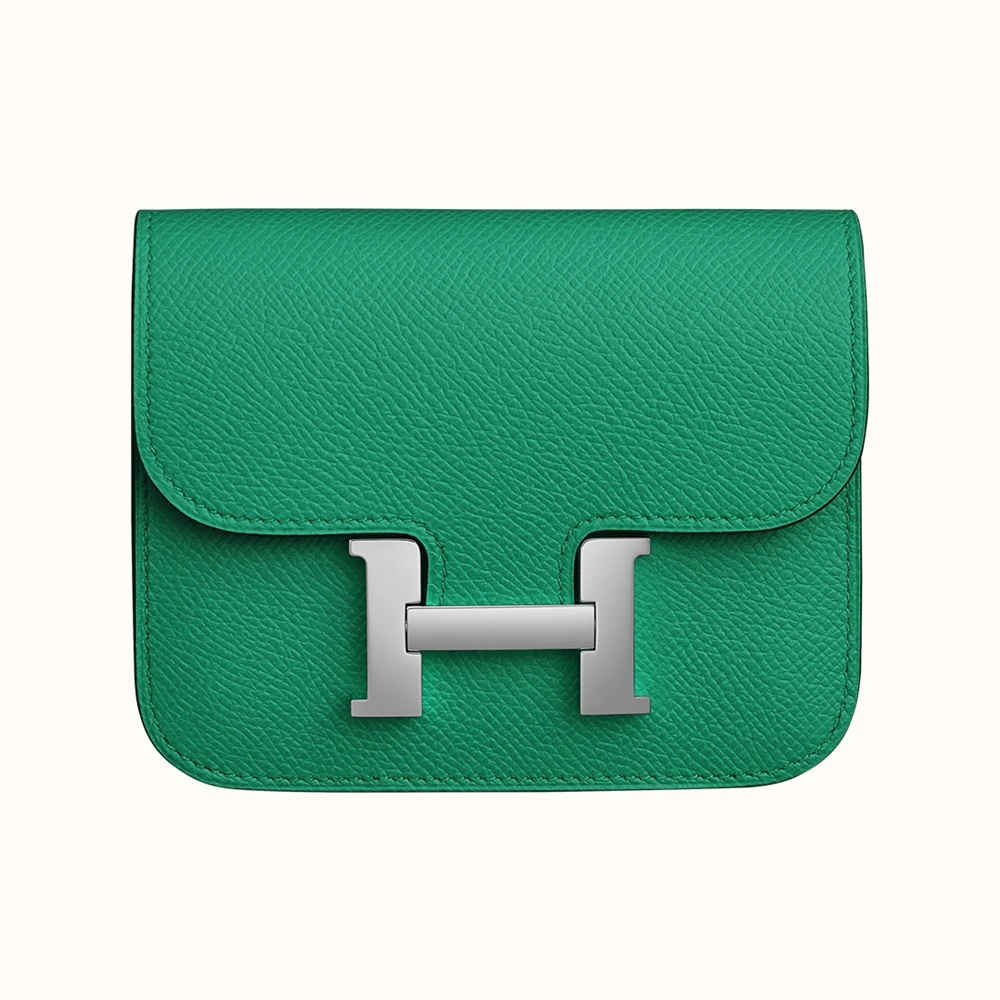 [에르메스]  3칼라 HERMES - Constance epsom 에르메스 콘스탄스 앱송 슬림 컴팩트 지갑 12.5cm x 10cm x 3cm
