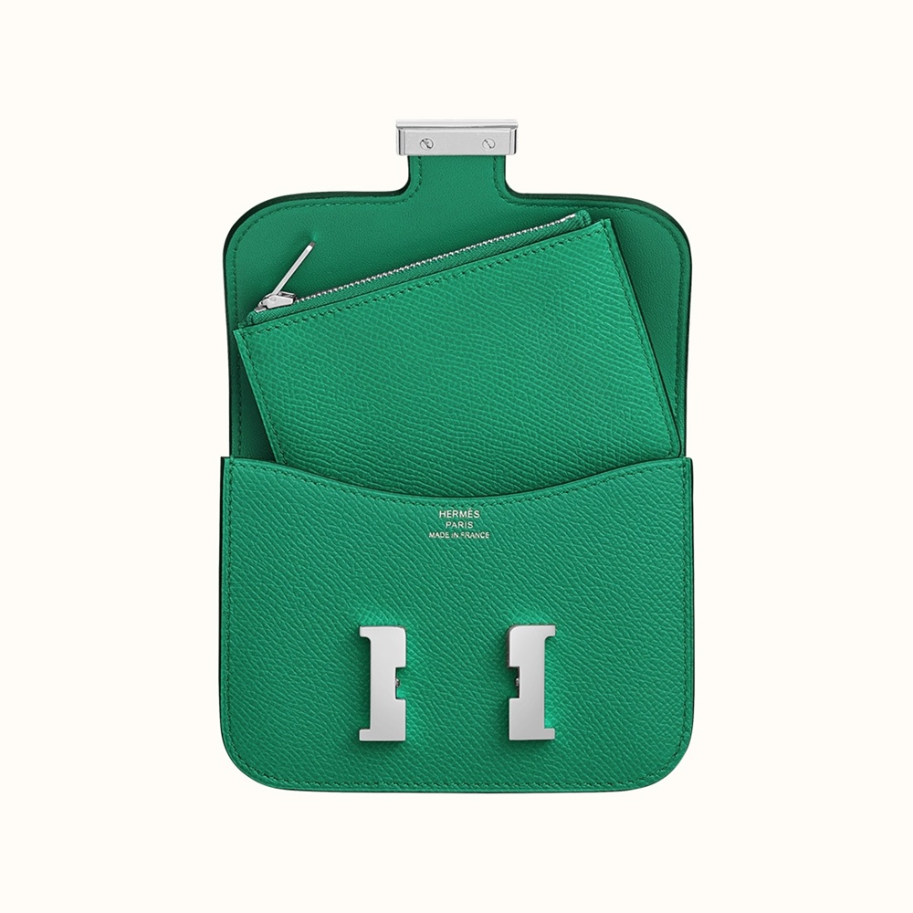 [에르메스]  3칼라 HERMES - Constance epsom 에르메스 콘스탄스 앱송 슬림 컴팩트 지갑 12.5cm x 10cm x 3cm