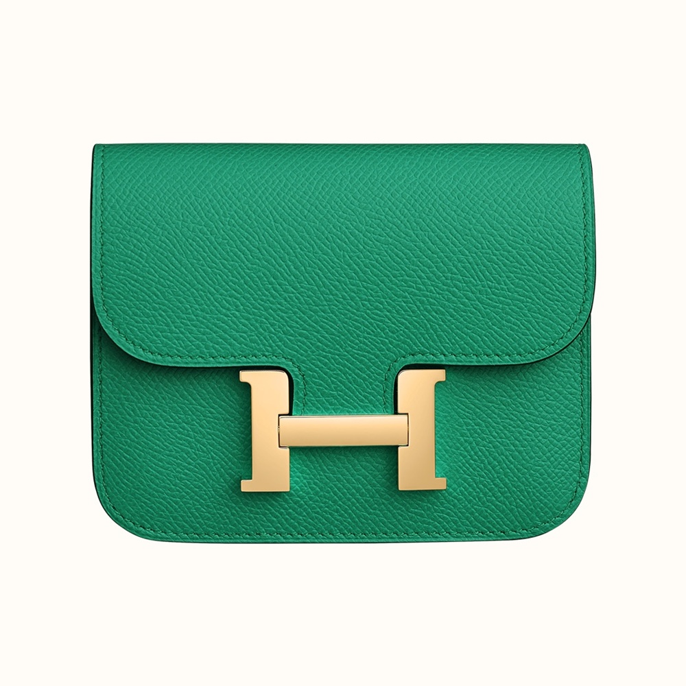 [에르메스]  3칼라 HERMES - Constance epsom 에르메스 콘스탄스 앱송 슬림 컴팩트 지갑 12.5cm x 10cm x 3cm