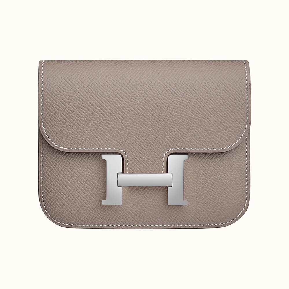 [에르메스]  3칼라 HERMES - Constance epsom 에르메스 콘스탄스 앱송 슬림 컴팩트 지갑 12.5cm x 10cm x 3cm