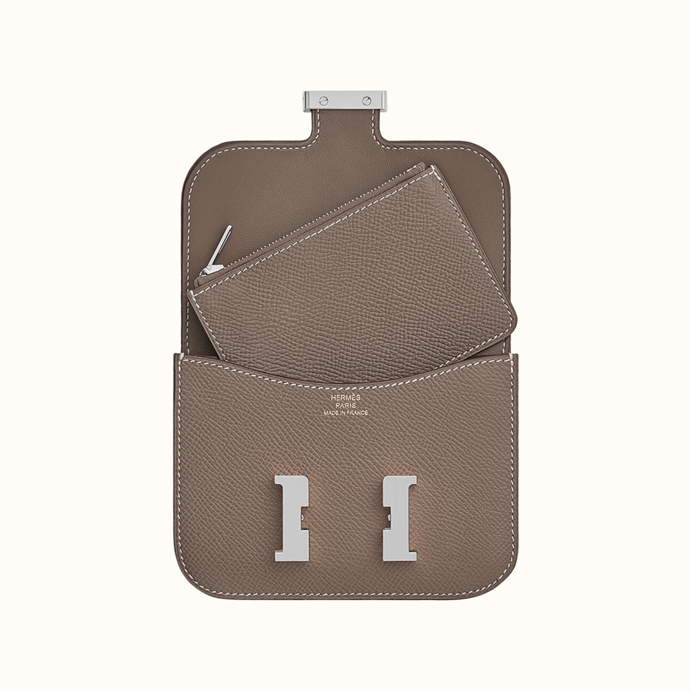 [에르메스]  3칼라 HERMES - Constance epsom 에르메스 콘스탄스 앱송 슬림 컴팩트 지갑 12.5cm x 10cm x 3cm