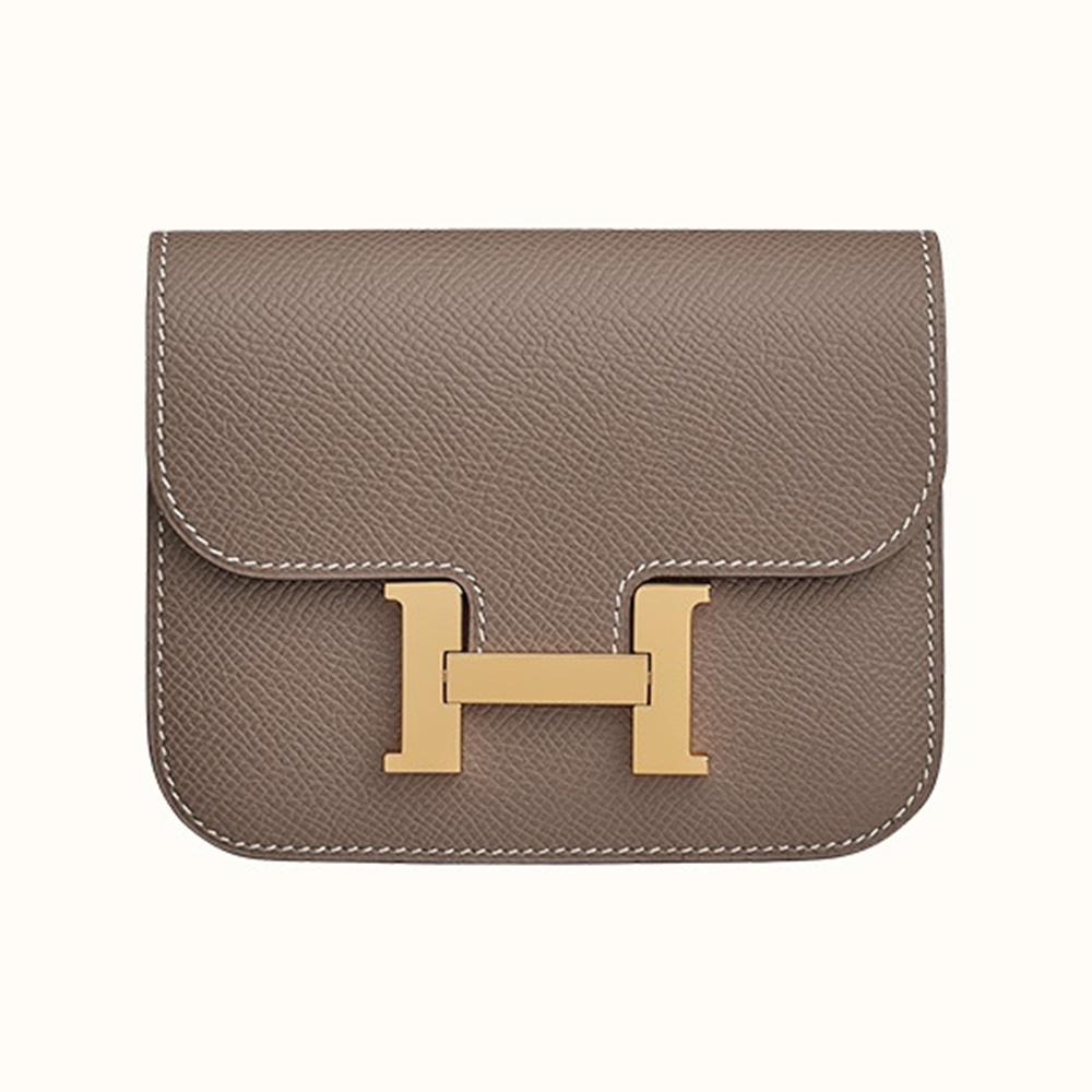[에르메스]  3칼라 HERMES - Constance epsom 에르메스 콘스탄스 앱송 슬림 컴팩트 지갑 12.5cm x 10cm x 3cm
