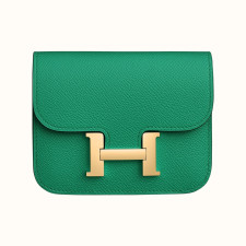 [에르메스]  3칼라 HERMES - Constance epsom 에르메스 콘스탄스 앱송 슬림 컴팩트 지갑 12.5cm x 10cm x 3cm